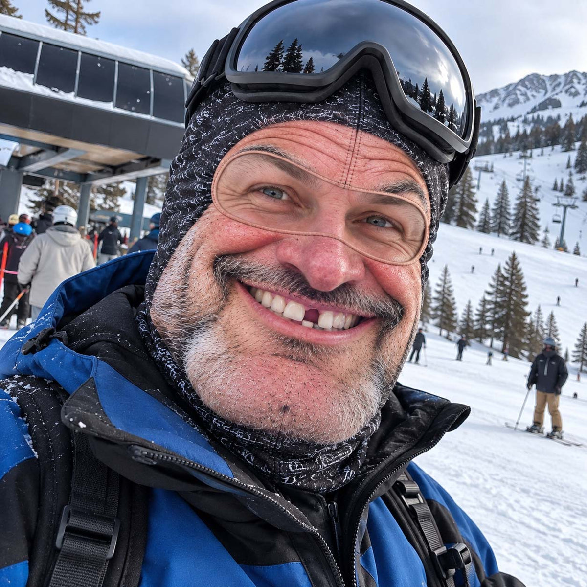 Crazy Grin Funny Face Mask GFTONTD3756