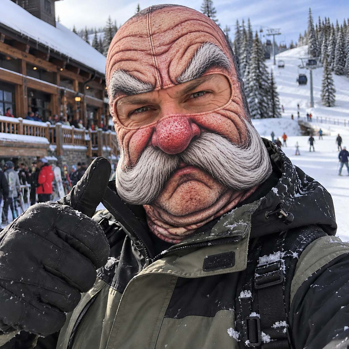 Goofy Grin Funny Face Mask GFTONTD3761