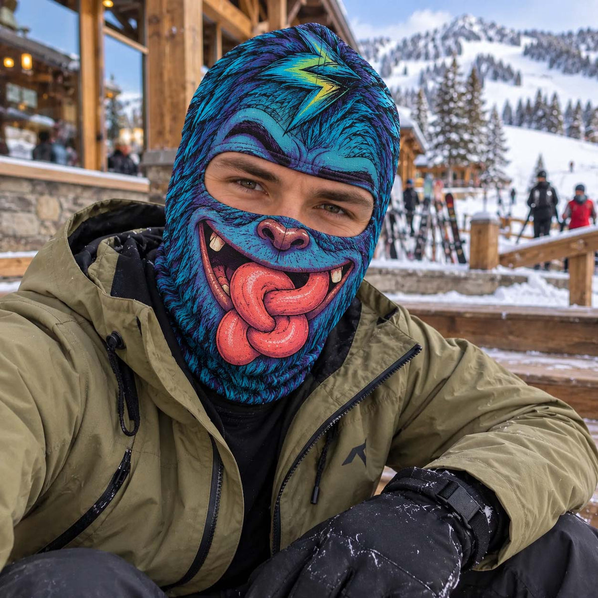 Grumpy Beast Funny Face Mask GFTONTD3767