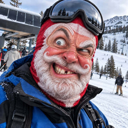 Crazy Santa Funny Face Mask GFTONTD3840