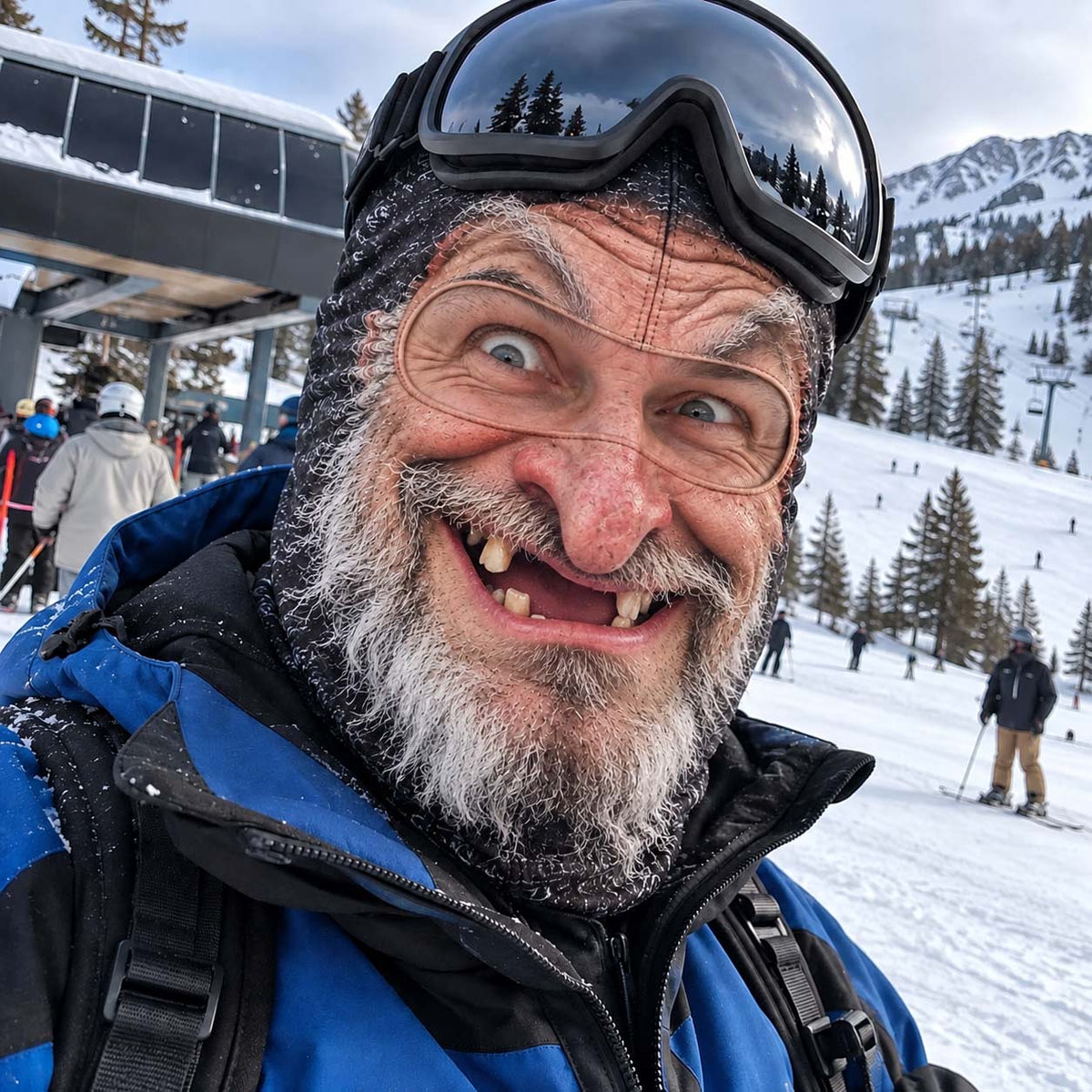 Crazy Santa Funny Face Mask GFTONTD3840