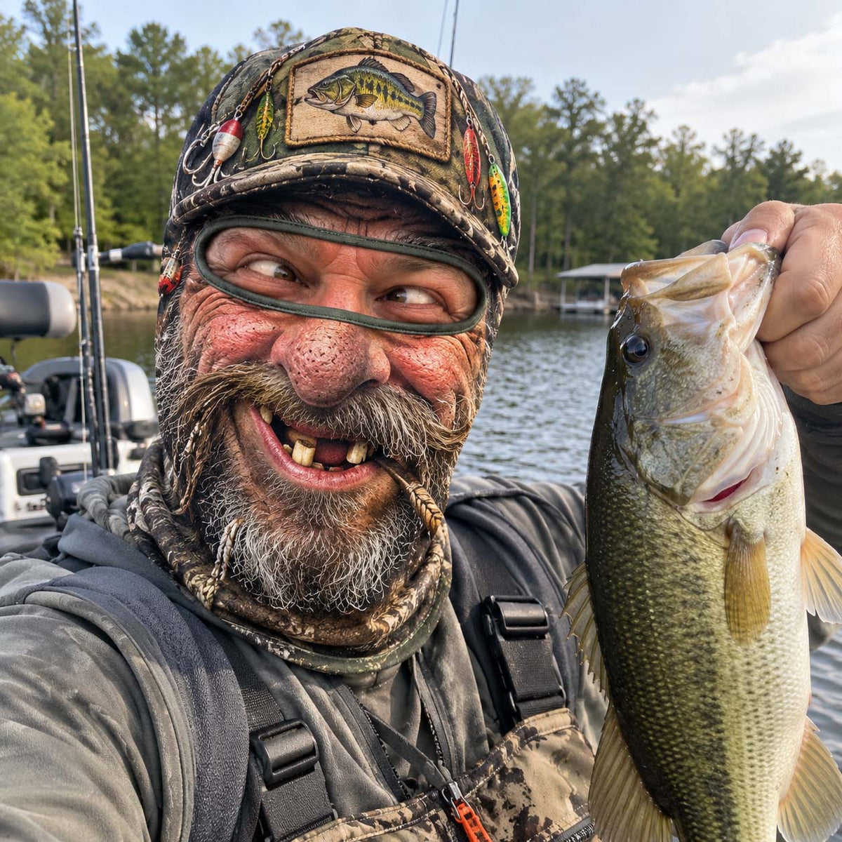 Fish Freak Funny Face Mask GFTONTD3847