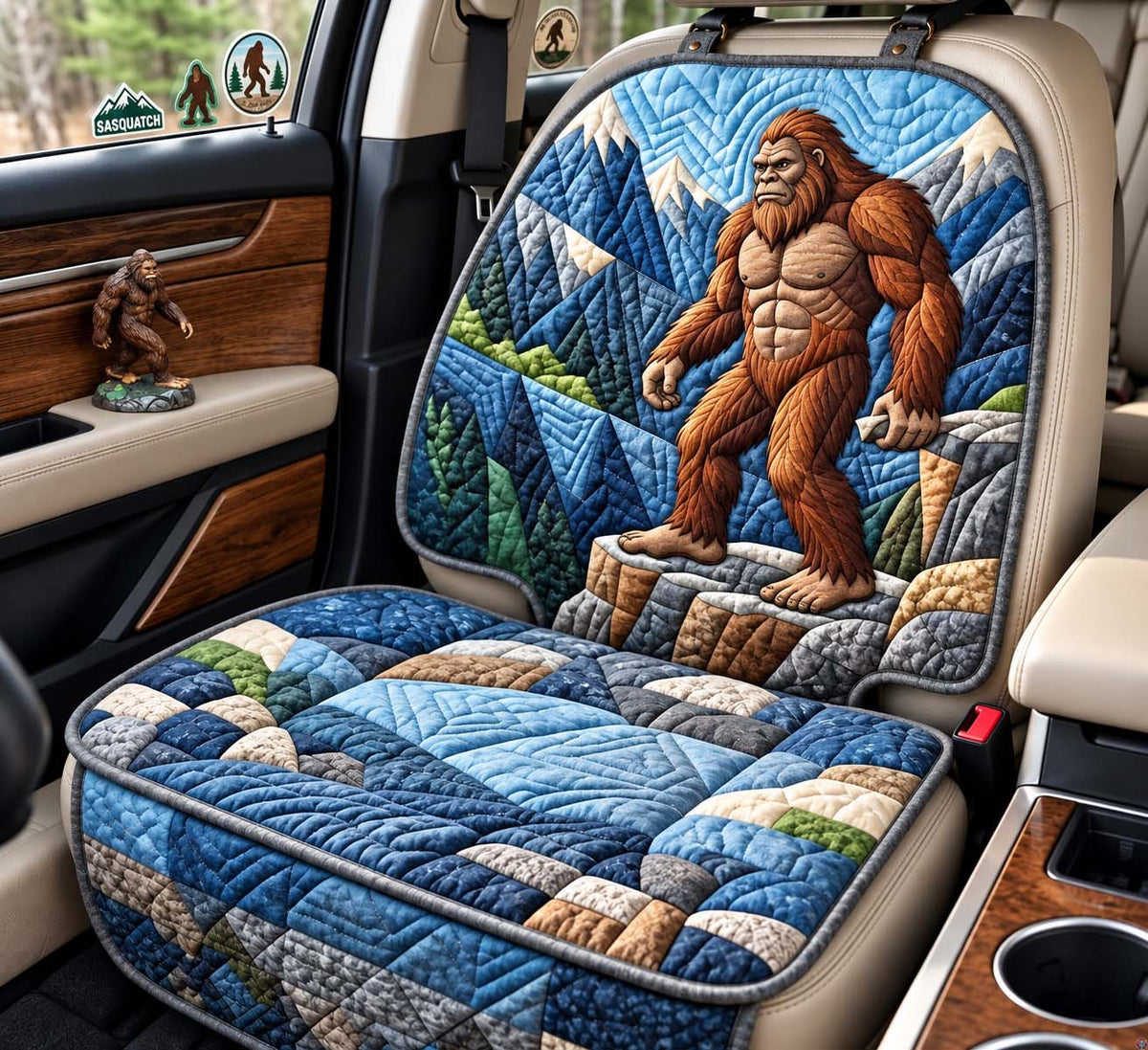Mountain Watch Bigfoot Quilted Car Seat Protector GFTONTD3889