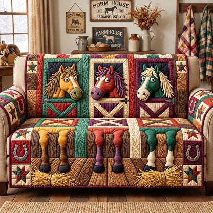 Stable Door Trio Quilted Sofa Cover GFTONTD3910