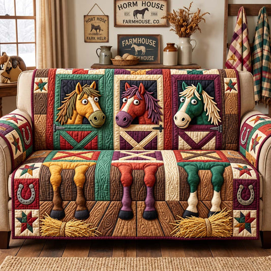 Stable Door Trio Quilted Sofa Cover GFTONTD3910