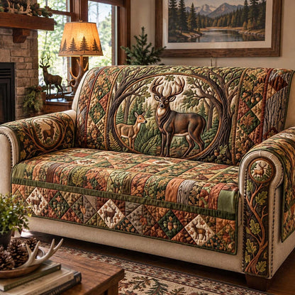 Woodland Buck Legacy Quilted Sofa Cover GFTONTD4008