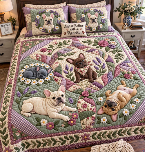 Harvest Schnauzer Family Quilted Sofa Cover GFTONTD4052