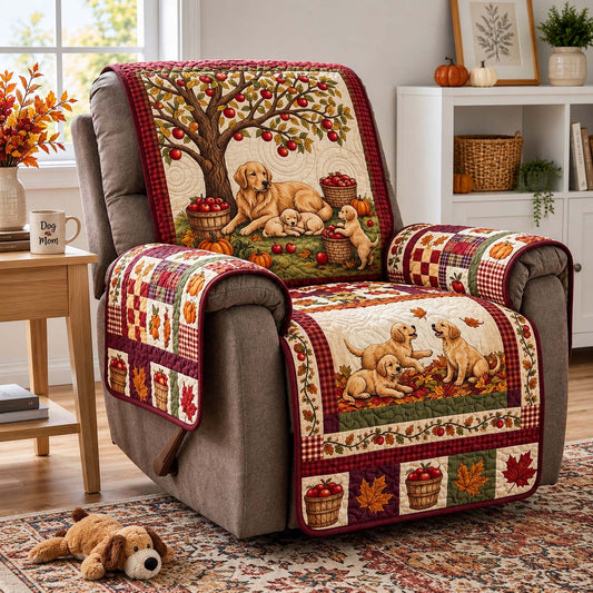 Apple Orchard Goldens Quilted Sofa Cover GFTONTD4081