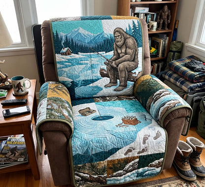 Bigfoot Ice Fishing Quilted Sofa Cover GFTONTD4132