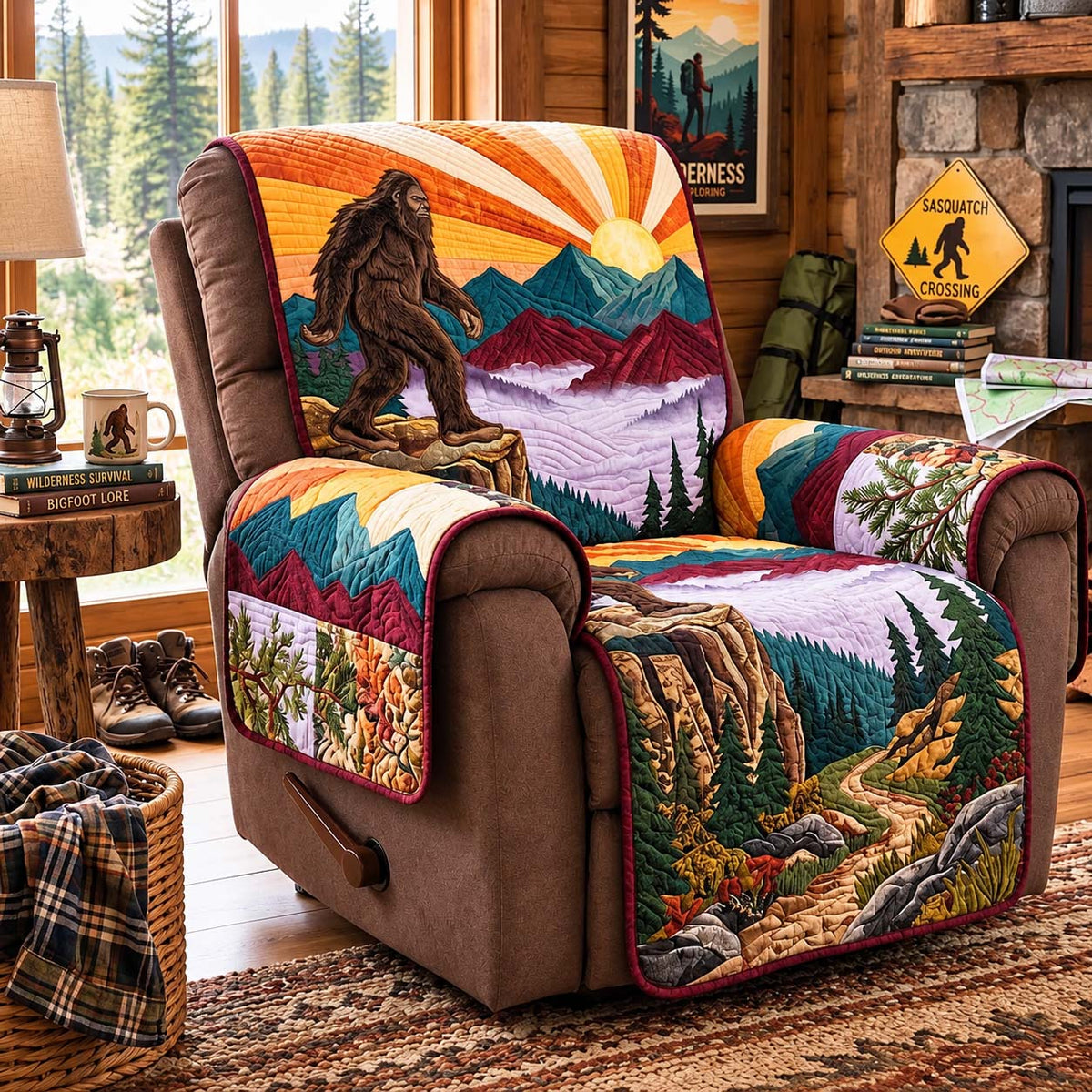 Bigfoot Wilderness Escape Quilted Sofa Cover GFTONTD4136