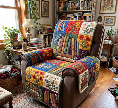 Garden Book Patchwork Quilted Sofa Cover GFTONTD4228