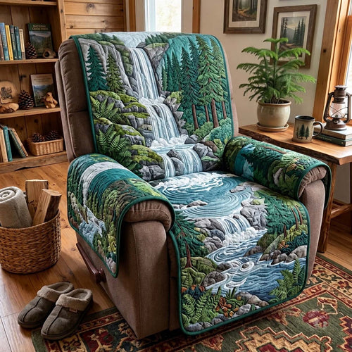 Evergreen Waterfall Quilted Sofa Cover GFTONTD4310