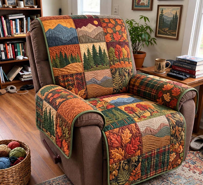 Autumn Mountain Patchwork Quilted Sofa Cover GFTONTD4311