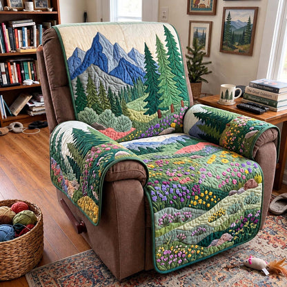 Wildflower Mountain Meadow Quilted Sofa Cover GFTONTD4314