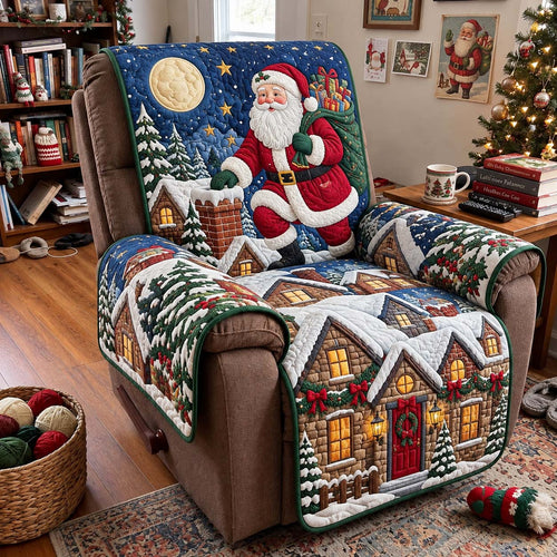 Cozy Village Of Santa Quilted Sofa Cover GFTONTD4366