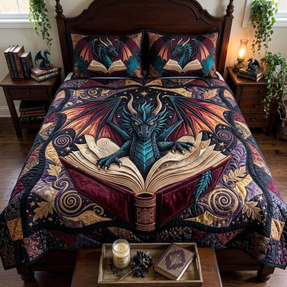Midnight Story Guardian 3-Piece Quilted Bedding Set GFTONTD4404