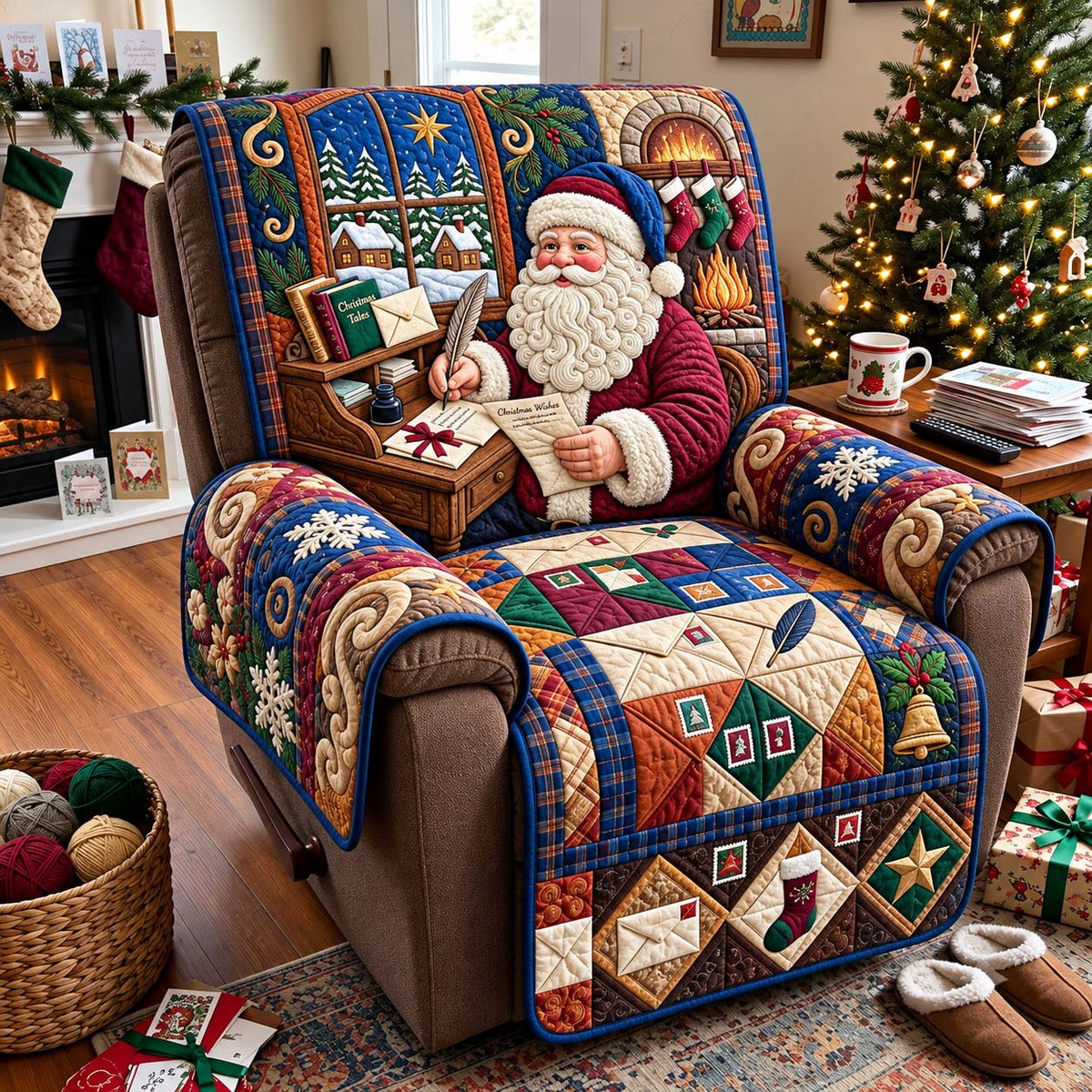 Christmas Wish Letters Quilted Sofa Cover GFTONTD4426