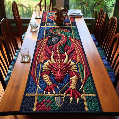 Crimson Royal Dragon Quilted Table Runner GFTONTD4452