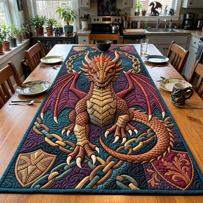Ancient Chain Dragon Quilted Table Runner GFTONTD4453