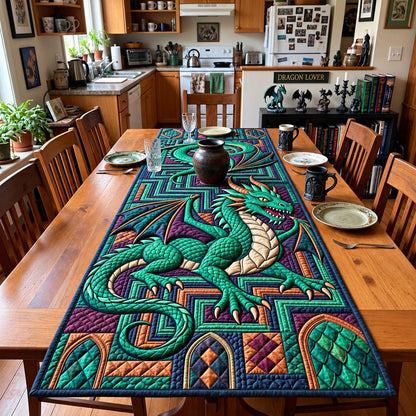 Mystic Dragon Hall Quilted Table Runner GFTONTD4455