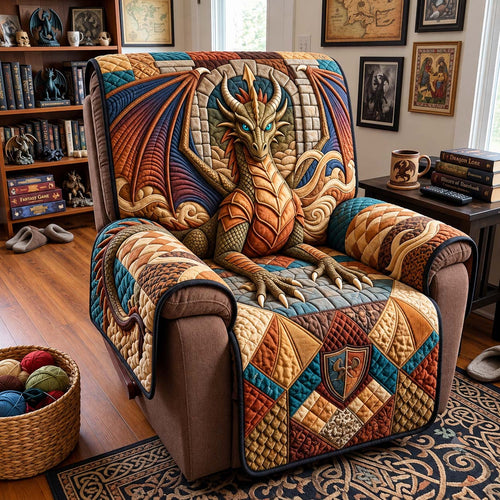 Ancient Dragon Quilted Sofa Cover GFTONTD4487