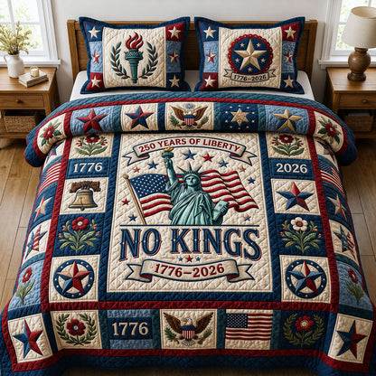 250 Years Of Liberty 3-Piece Quilted Bedding Set GFTOPND107