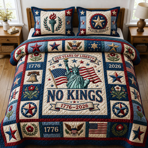 250 Years Of Liberty 3-Piece Quilted Bedding Set GFTOPND107