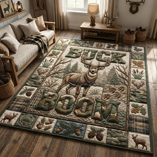 Buck Hunting Area Rug GFTOPND1086