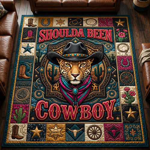 You Shoulda Been Cowboy Area Rug GFTOPND1105