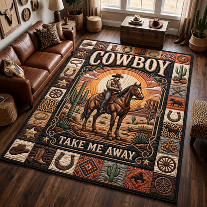 Cowboy Take Me Away Area Rug GFTOPND1108