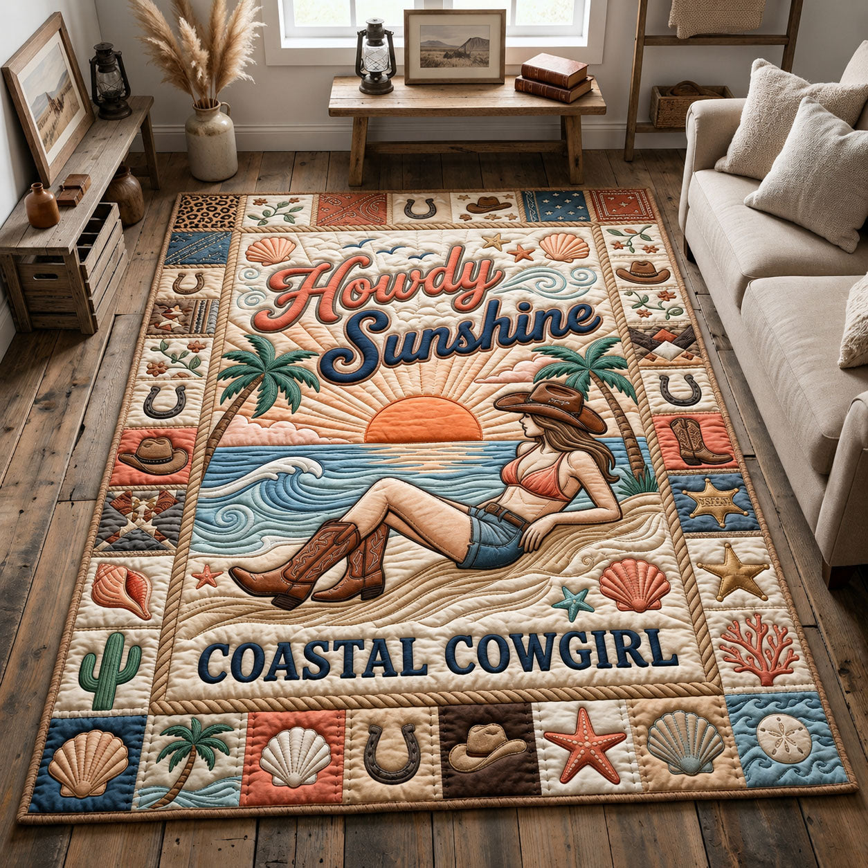 Coastal Cowgirl Area Rug GFTOPND1129