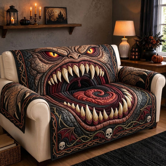 Halloween Monster Quilted Sofa Cover GFTOPND1204