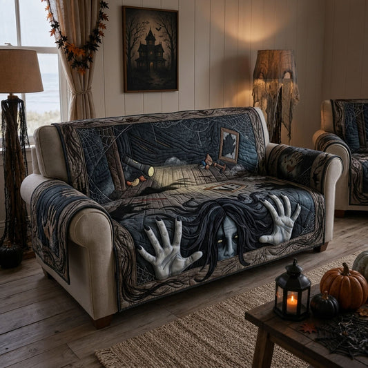 Ghost Under The Sofa Quilted Sofa Cover GFTOPND1205