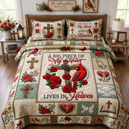 Live In Heaven 3-Piece Quilted Bedding Set GFTOPND1240