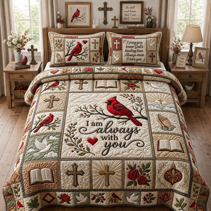 I Am Always With You 3-Piece Quilted Bedding Set GFTOPND1241
