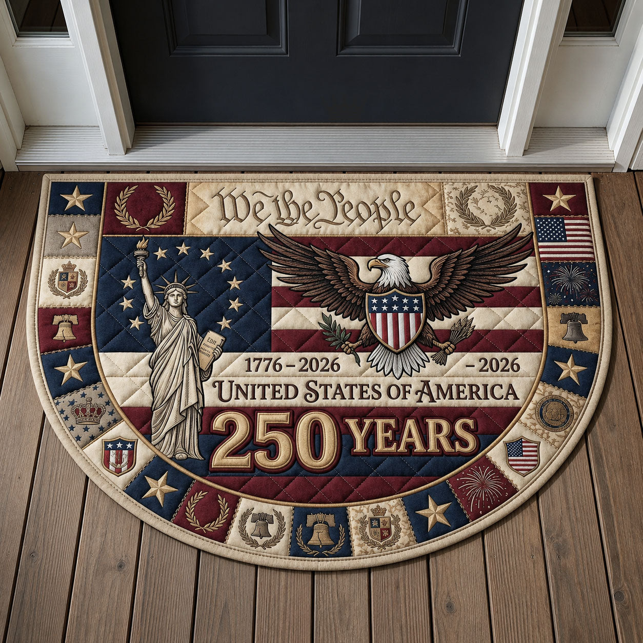 We The People Quilted Welcome Mat GFTOPND126