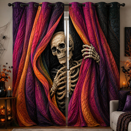 Peeking Through Drapes Quilted Curtains GFTOPND1286