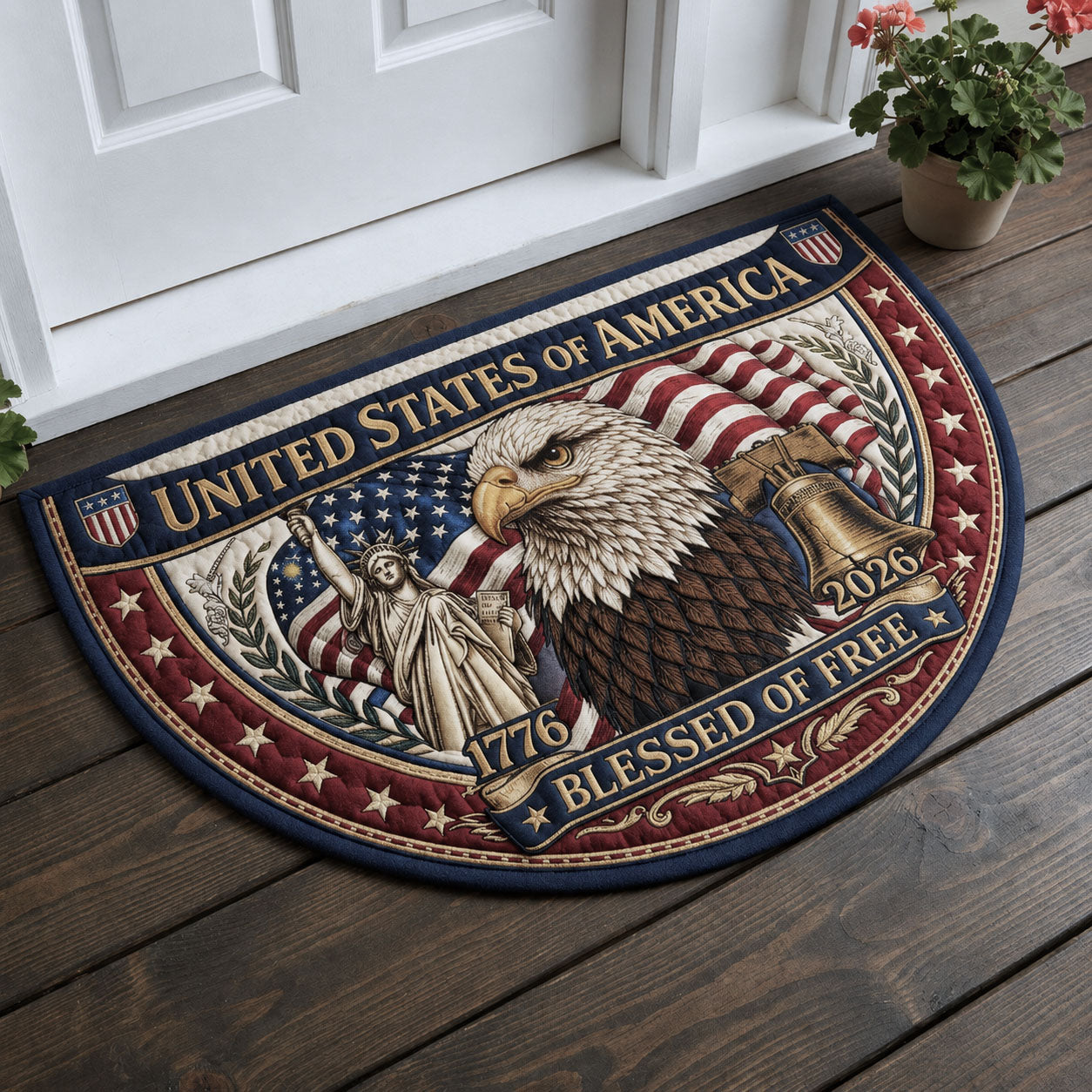 Blessed of Free Quilted Welcome Mat GFTOPND130