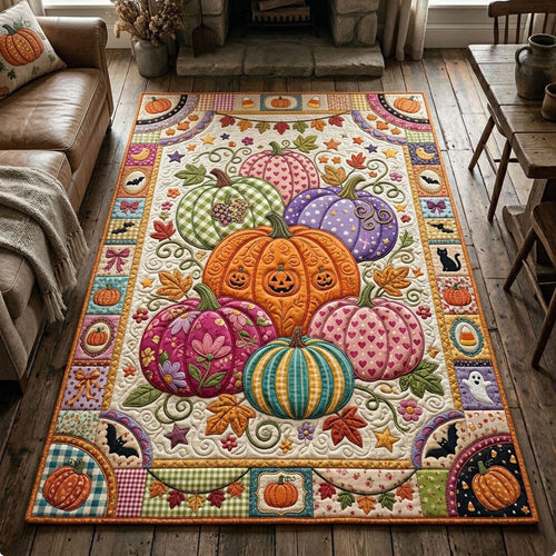 Colorful Pumpkin Area Rug GFTOPND1330