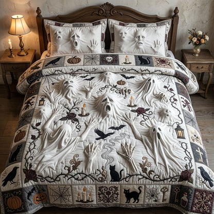 Restless Spirits Beneath 3-Piece Quilted Bedding Set GFTOPND1338