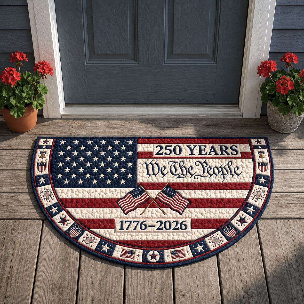 We The People Quilted Welcome Mat GFTOPND135