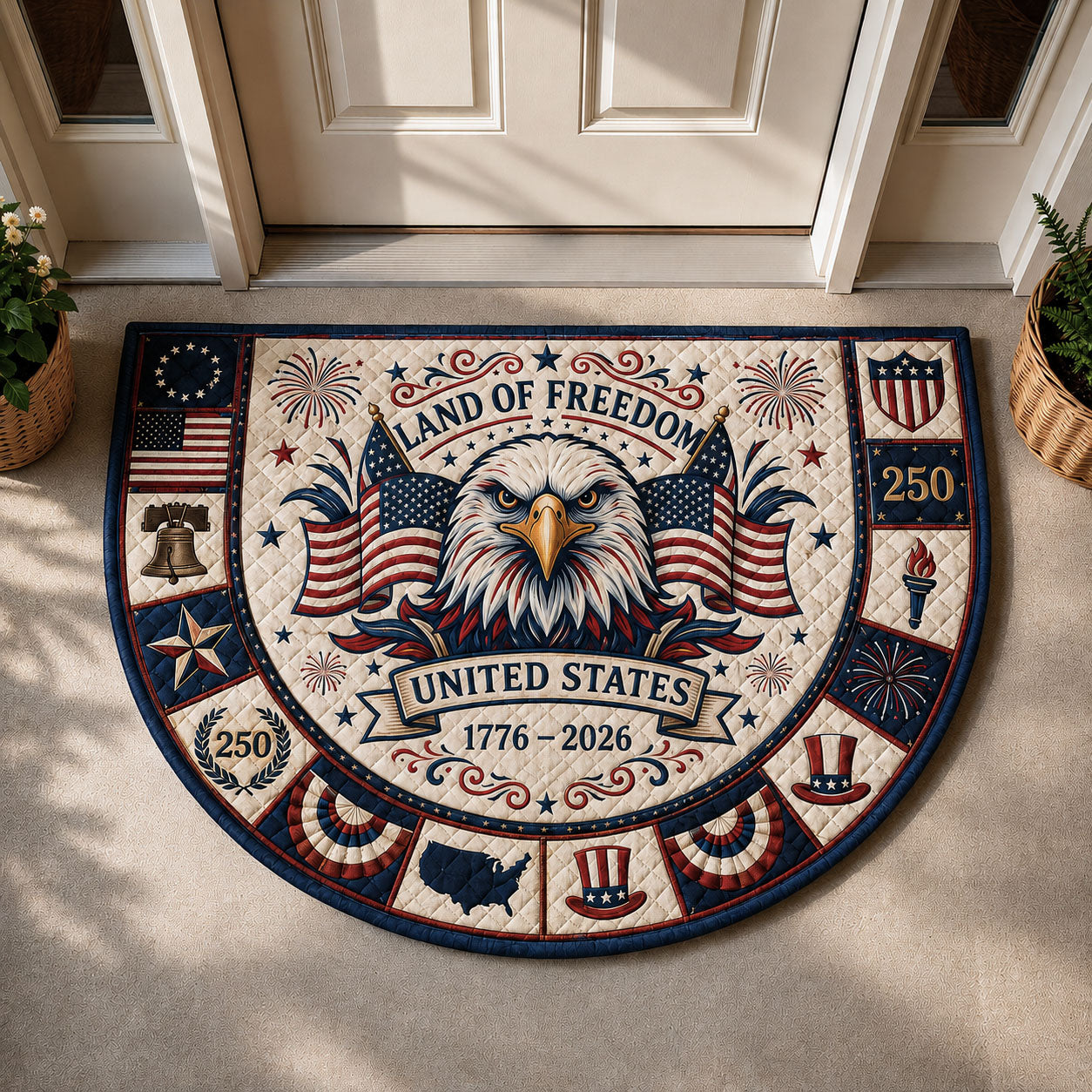 Land Of Freedom Quilted Welcome Mat GFTOPND137