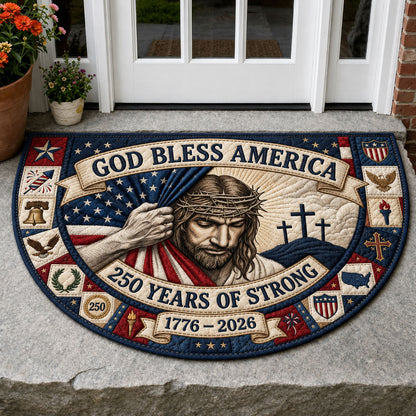 God Bless America Quilted Welcome Mat GFTOPND138