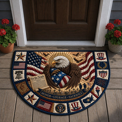Honor Courage Sacrifice Quilted Welcome Mat GFTOPND139
