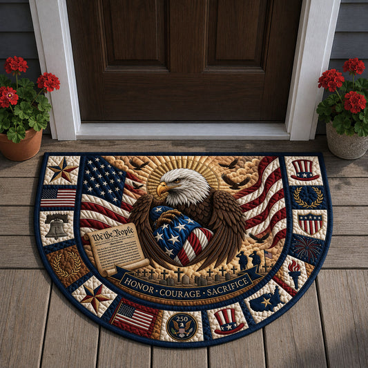 Honor Courage Sacrifice Quilted Welcome Mat GFTOPND139
