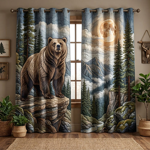 Lunar Bear Quilted Curtains GFTOPND1390