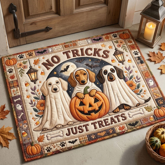 No Tricks Just Treats Dachshund Doormat GFTOPND1399