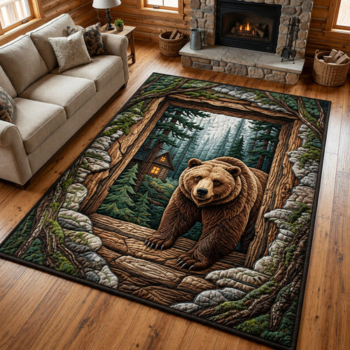 Mountain Bear Area Rug GFTOPND1417