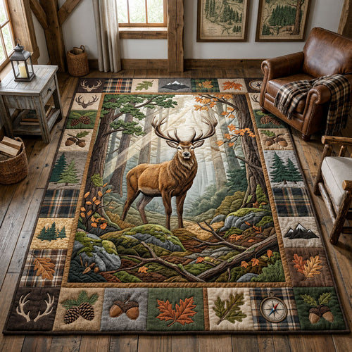 Majestic Deer Area Rug GFTOPND1424