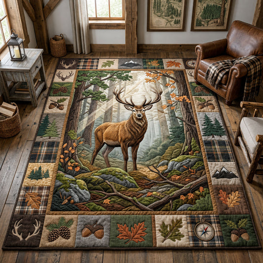 Majestic Deer Area Rug GFTOPND1424